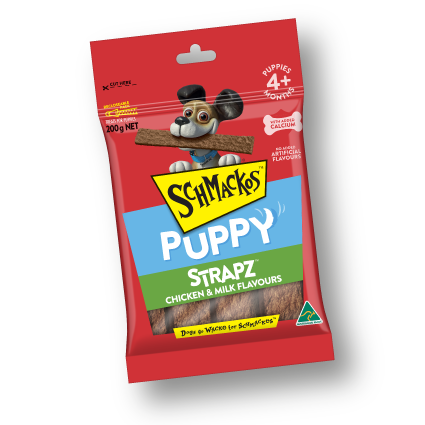 PUPPY CHICKEN MILK STRAPS Dog Treats SCHMACKOS